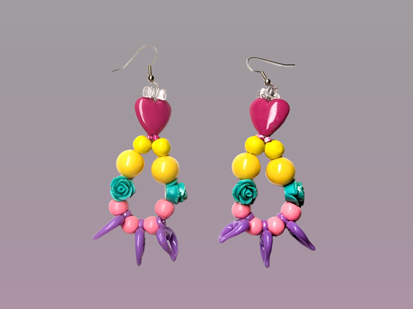 Pastel Spikey Earrings