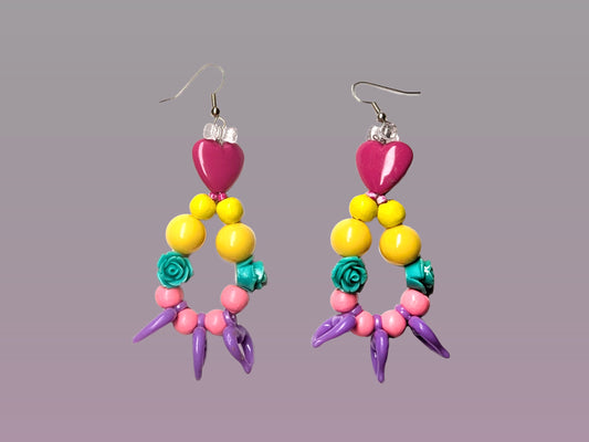 Pastel Spikey Earrings